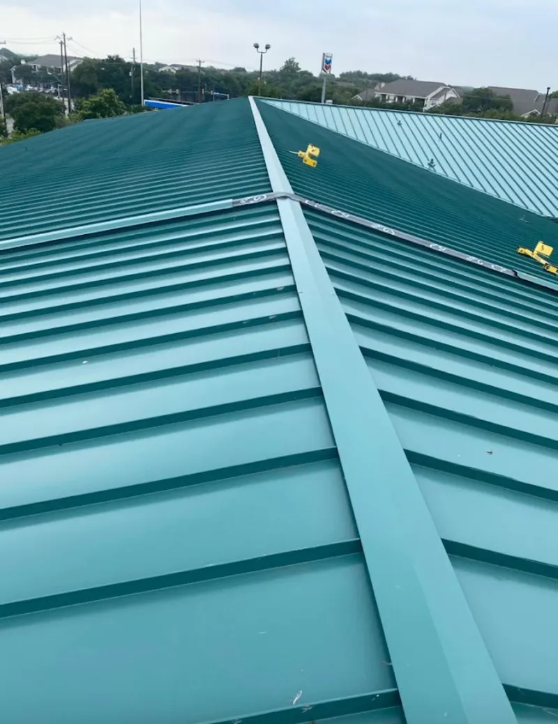 Green commercial metal roof ridge and valley for Metal Roof Repair in Millsboro